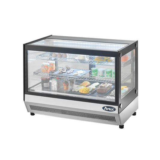 Vitrina refrigerada sobremostrador de 70 cm.