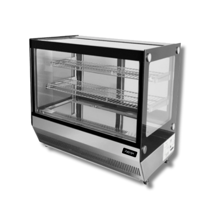Vitrina refrigerada sobre mostrador de 70 cm.