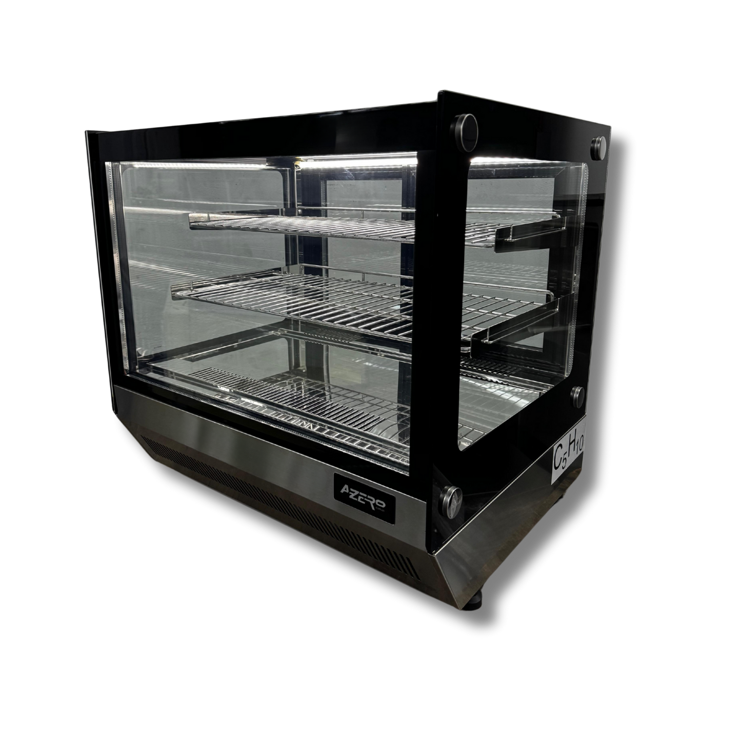 Vitrina refrigerada sobre mostrador de 70 cm.