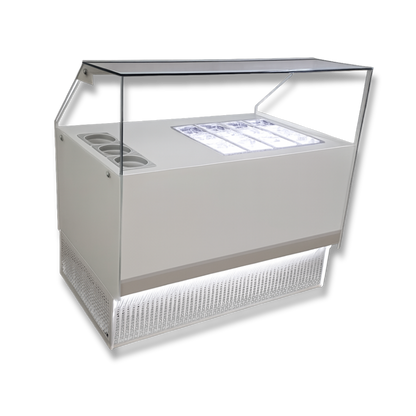 Vitrina topinera 12 Refrigerados + 3 Recipientes Calientes WHITE