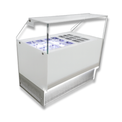 Vitrina topinera 12 Refrigerados + 9 Neutros WHITE