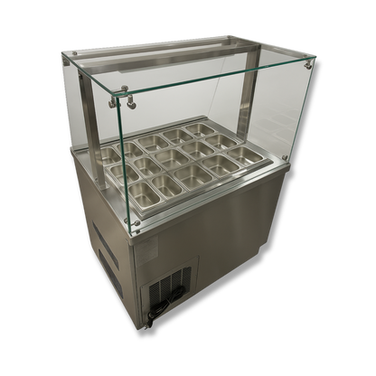 Vitrina topinera refrigerada 15 recipientes