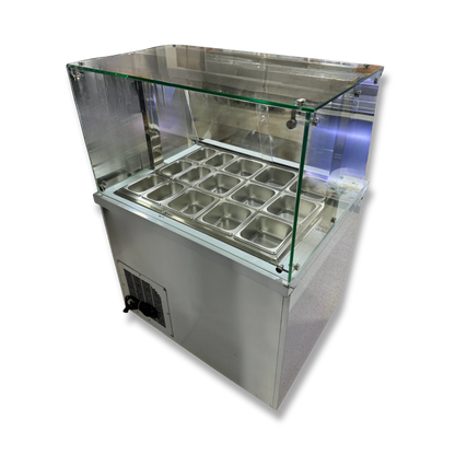 Vitrina topinera refrigerada 15 recipientes