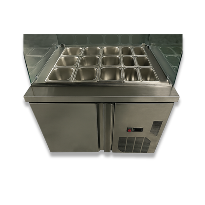 Vitrina topinera refrigerada 15 recipientes