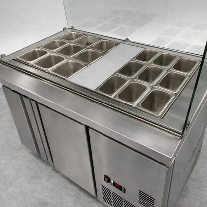 Vitrina topinera refrigerada 18 recipientes
