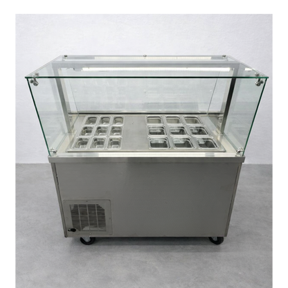 Vitrina topinera refrigerada 18 recipientes