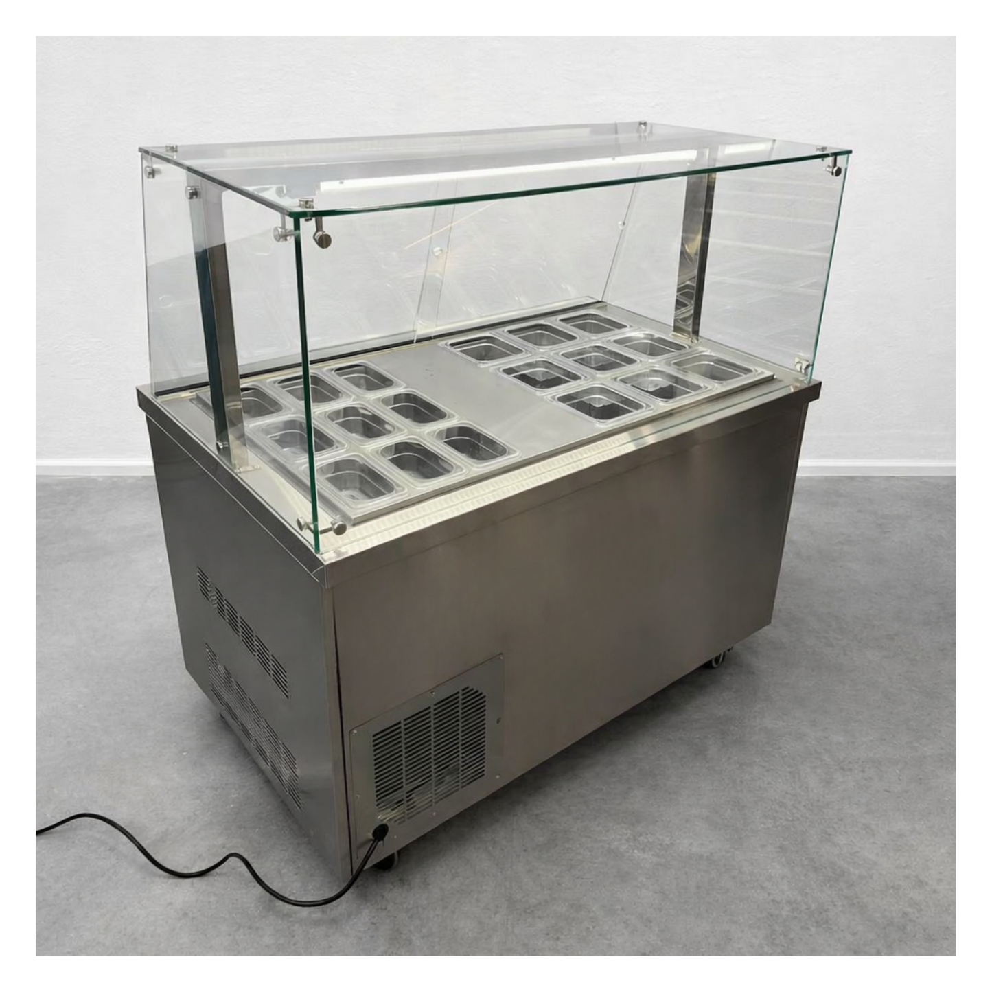 Vitrina topinera refrigerada 18 recipientes