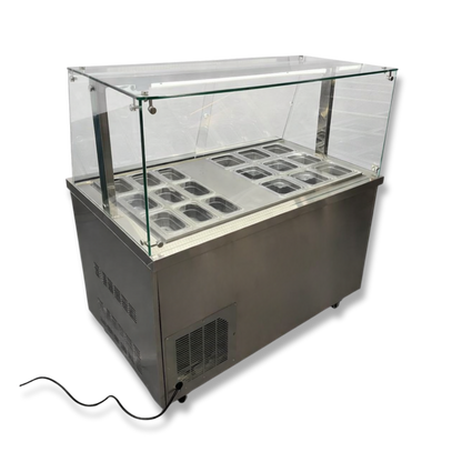 Vitrina topinera refrigerada 18 recipientes