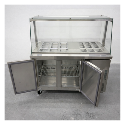 Vitrina topinera refrigerada 18 recipientes